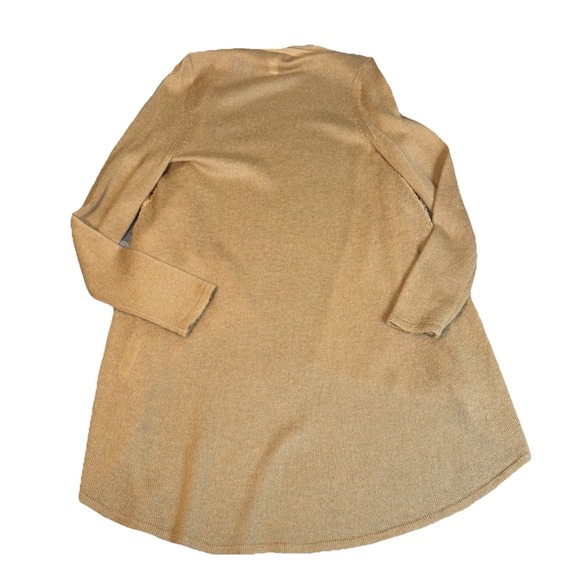 Chicos Luxe Lace Harriet Cardigan Sweater Camel Womens Size 4/2XL/22 Wool Mohair - Picture 6 of 10